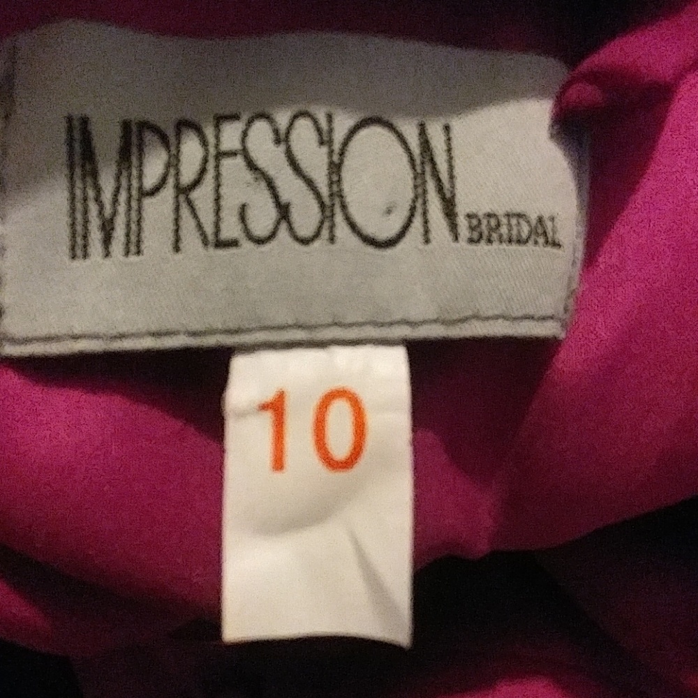 Vintage Raspberry Optional Strapless Formal Dress - image 5